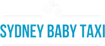 sydney baby taxi white logo